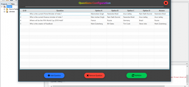 Screenshot 3 650x300 - Simple Quiz Application In Java With Source Code