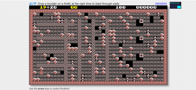 Screenshot 42 1 650x300 - Boulder Dash Game In HTML5, JavaScript With Source Code