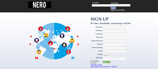 Screenshot 4243000 - NERO SOCIAL NETWORKING SITE IN PHP WITH SOURCE CODE