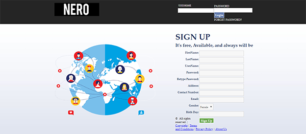 Screenshot 4243000 - Nero Social Networking Site In PHP With Source Code