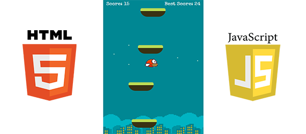 FLAPPY JUMP GAME IN HTML5, JAVASCRIPT WITH SOURCE CODE