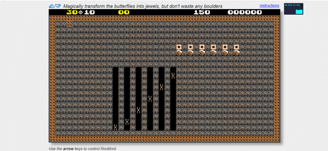 Screenshot 44 1 650x300 - Boulder Dash Game In HTML5, JavaScript With Source Code