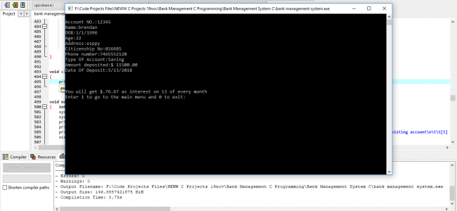 Screenshot 4487 650x300 - Bank Management System In C Programming With Source Code