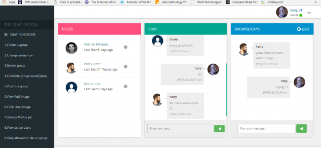 Screenshot 4522 650x300 - Messenger Chat In PHP, JavaScript With Source Code