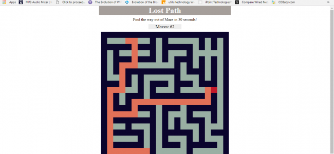Screenshot 4536 650x300 - Maze Game In HTML5, JavaScript With Source Code