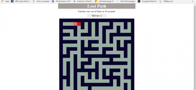 Screenshot 4538 650x300 - Maze Game In HTML5, JavaScript With Source Code