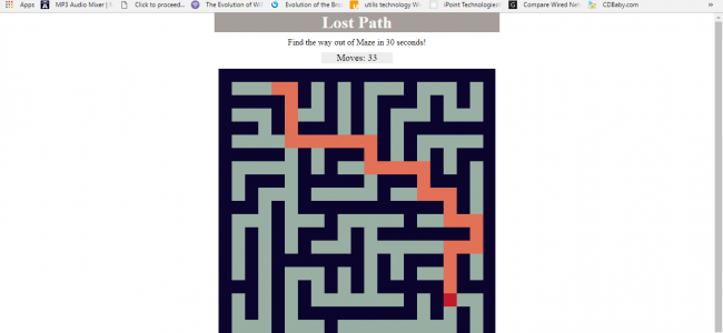 Screenshot 4539 650x300 - Maze Game In HTML5, JavaScript With Source Code
