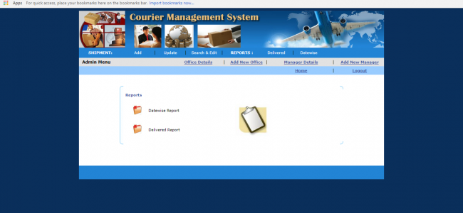 Courier Management System In Php With Source Code Source Code Project