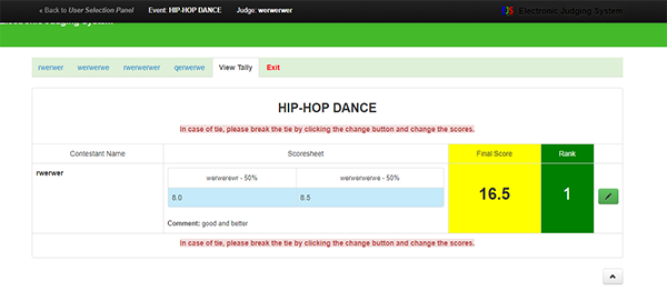 ONLINE EVENT JUDGING SYSTEM IN PHP WITH SOURCE CODE