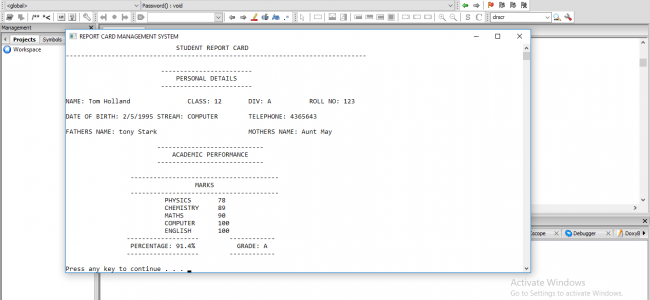 Screenshot 898 650x300 - Report Card Management System In C++ With Source Code