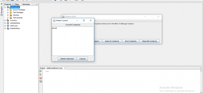 Screenshot 925 650x300 - Simple Address Diary In Java, CVS With Source Code
