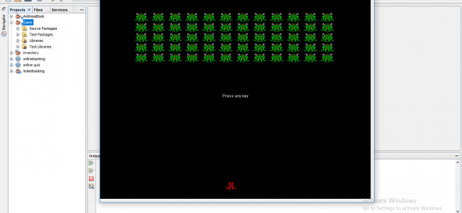 Screenshot 926 650x300 - Space Invader In Java Using CVS With Source Code