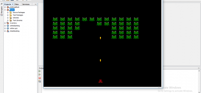 Screenshot 929 650x300 - Space Invader In Java Using CVS With Source Code