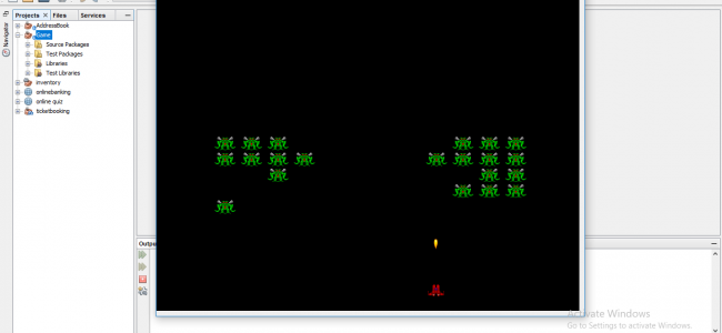 Screenshot 935 650x300 - Space Invader In Java Using CVS With Source Code