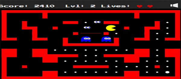 CANVAS PACMAN GAME IN JAVASCRIPT WITH SOURCE CODE