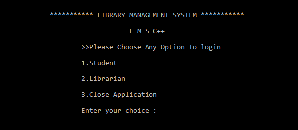 Screenshot LMSC - Library Management System In C++ With Source Code