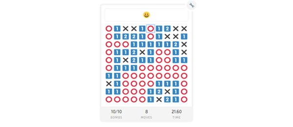 Screenshot emojimine - Emoji Minesweeper Game In JavaScript With Source Code