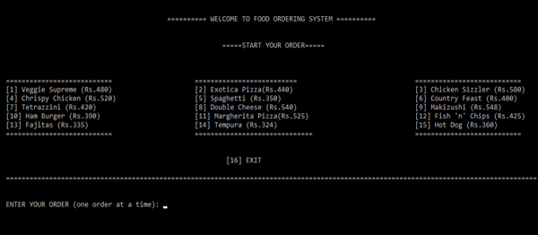 Food Ordering System In C With Source Code Source Code Projects