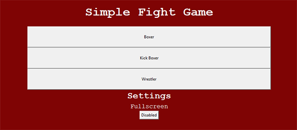 Screenshot fightgameSimple - Simple Fight Game In PYTHON With Source Code