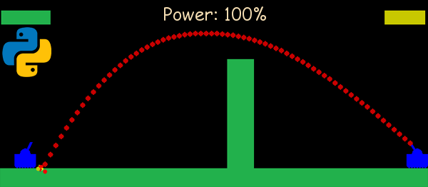 Screenshot tanksgamepython - TANKS GAME IN PYTHON WITH SOURCE CODE