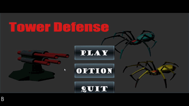 TowerDefense gif - TOWER DEFENSE GAME IN UNITY ENGINE WITH SOURCE CODE