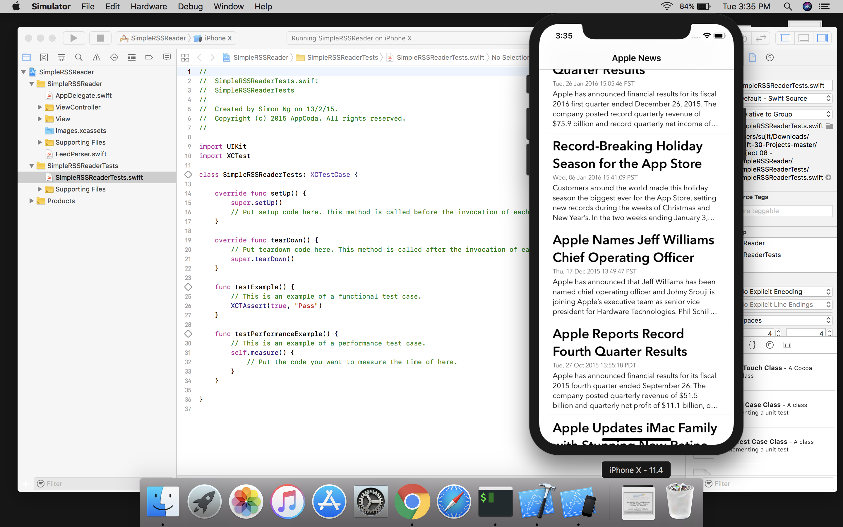 Screen Shot 2018 09 11 at 3.35.49 PM - Simple RSS Reader Application In Swift With Source Code