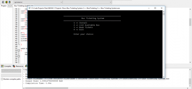 Bus Ticketing System In C++ With Source Code | Source Code & Projects