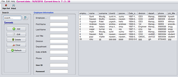 human resource management system project in java with source code