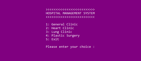 HOSPITAL MANAGEMENT SYSTEM IN C++ WITH SOURCE CODE