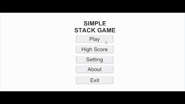 SimpleStackGIF - Simple Stack Game In UNITY ENGINE With Source Code