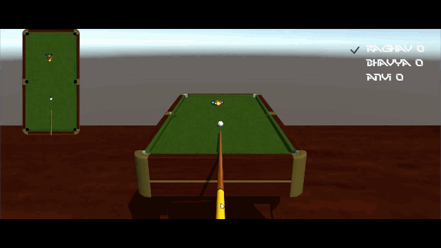 3DpoolGIF - SIMPLE 3D POOL GAME IN UNITY ENGINE WITH SOURCE CODE