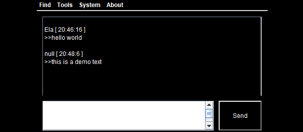 Screenshot chatApplicationJAVA - CHAT APPLICATION IN JAVA WITH SOURCE CODE