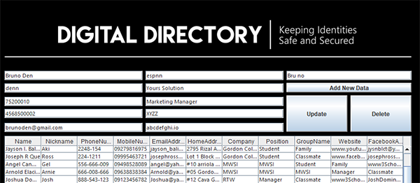 address book java source code