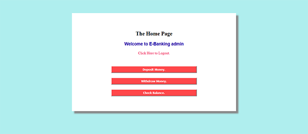 Screenshot simpleEbankPHP - SIMPLE E-BANKING SYSTEM IN PHP WITH SOURCE CODE
