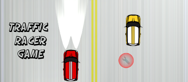 Screenshot trafficRacerGameUnity - TRAFFIC RACER GAME IN UNITY ENGINE WITH SOURCE CODE