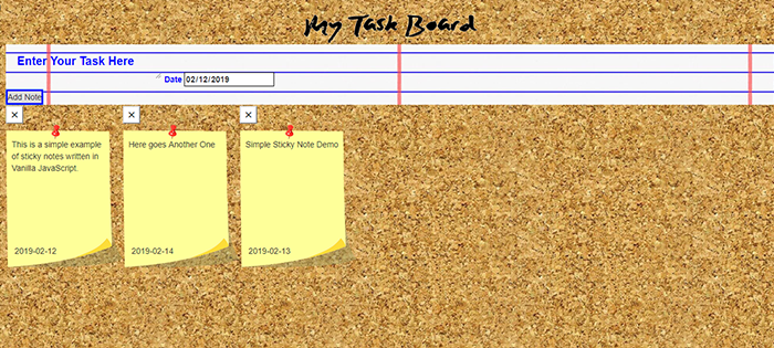 STICKY NOTES APPLICATION IN JAVASCRIPT WITH SOURCE CODE