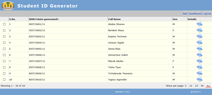 STUDENT ID GENERATOR IN PHP WITH SOURCE CODE