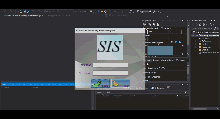 Stationery Information System in VB.NET