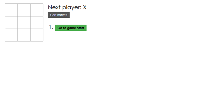 TIC TAC TOE GAME IN REACTJS WITH SOURCE CODE