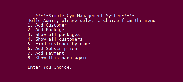 Simple Gym Management System in PYTHON - Simple Gym Management System In PYTHON With Source Code