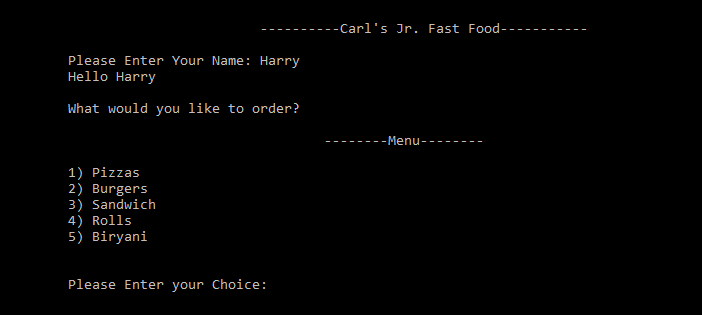 Simple Food Order System C - Simple Food Order System In C++ With Source Code