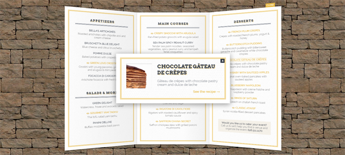 3D Restaurant Menu in JavaScript - 3D RESTAURANT MENU IN JAVASCRIPT WITH SOURCE CODE