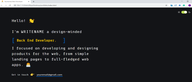 PORTFOLIO WEBSITE IN HTML, JAVASCRIPT WITH SOURCE CODE
