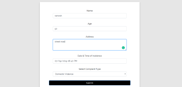 Capture 11 - ONLINE FIR SYSTEM IN PHP WITH SOURCE CODE