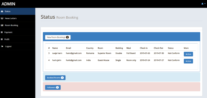 Capture 16 - Hotel Management System In PHP With Source Code