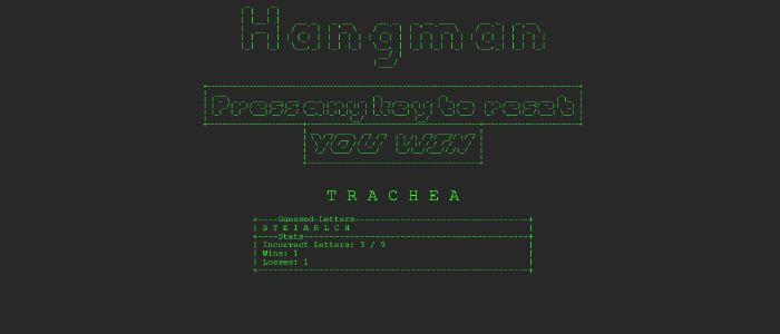 JavaScript Hangman game