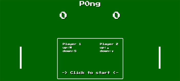 Classic Pong Game (2 Players)