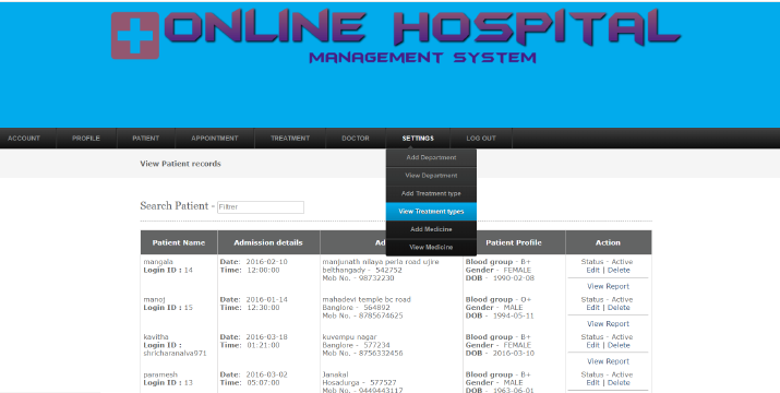 Screenshot 33 - ONLINE HOSPITAL MANAGEMENT SYSTEM IN PHP WITH SOURCE CODE