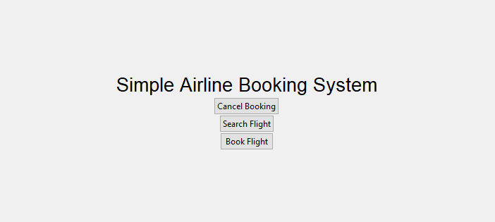 Simple Airline Booking System in Python