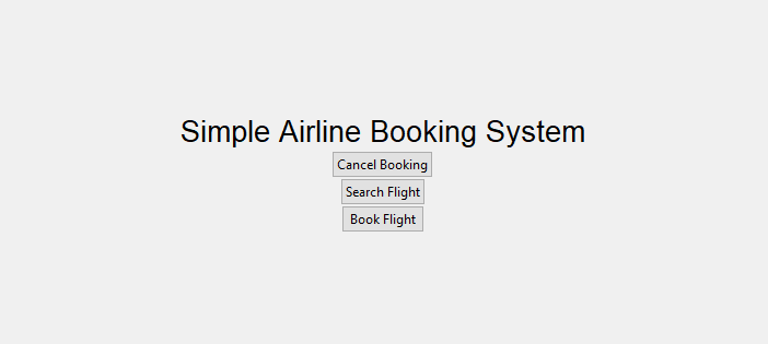 simple airline reservation system java source code